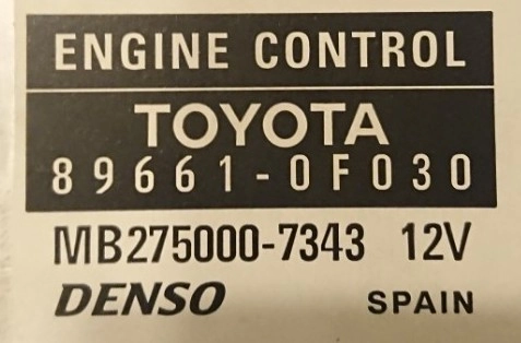 89661-0F030- MB275000-7343 DENSO Toyota Corolla Verso 1.8i 2006 toyota flasher FULL.rar