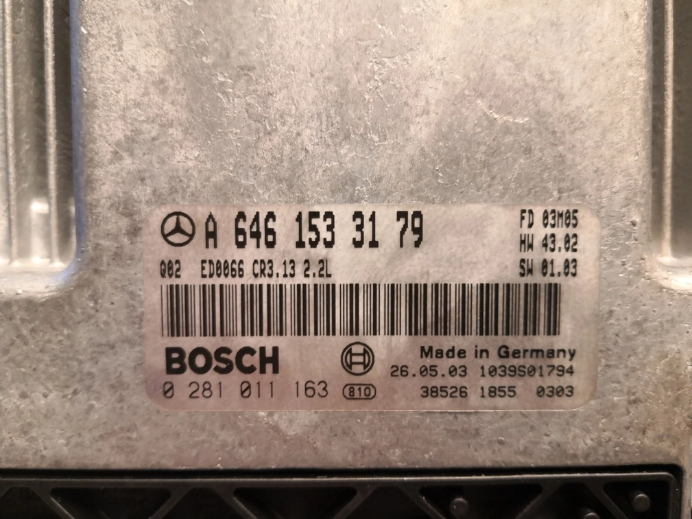 0281011163 A6461533179 CR3.13 1037367133 EDC16C31 MB C203 2.2CDI 90KW 2003 MTgearbox VIRGIN XPROG BDM FULL.rar