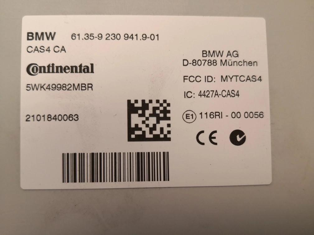 61.35-92309419-01 CAS4 BMW F01 0L15Y+DASH 35160 XPROG FULL.rar