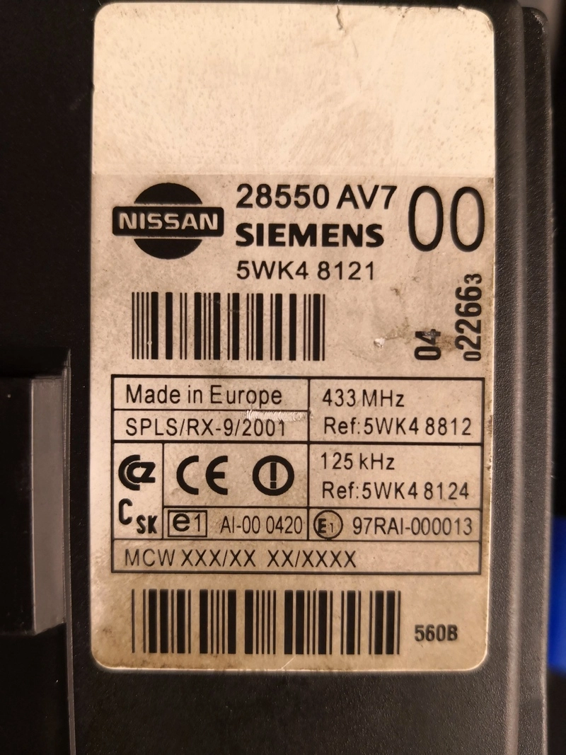 5WK48121 28550AV7 BCM Nissan Primera 93C66 EEP.rar