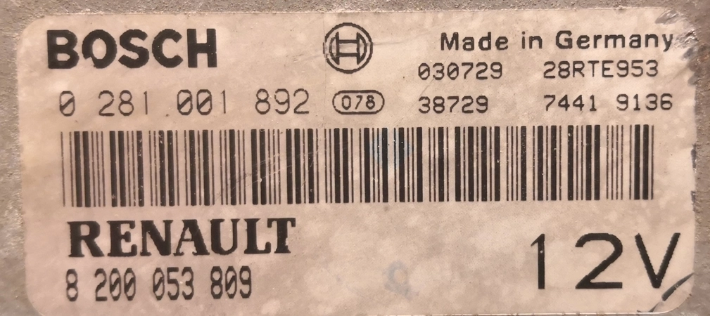 0281001892 8200053809 MS6.3 Renault Mascotte 2003 2.8D 107kW MTgearbox FULL.rar