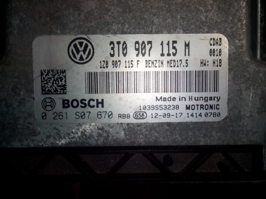 0261S07670 3T0907115M 1Z0907115F 1037520824 MED17.5 Shkoda Oktavia 1.8TFSI CDAB 152HP ATgearbox BOOT FULL.rar