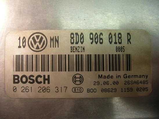 0261206317 8D0906018R 1037352801 ME7.5 Vw Passat 1.8L ARG 1999Y MTgearbox FULL.rar