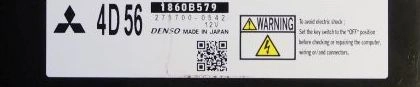 1860B579 273700-0542 4D56 DENSO MITSUBISHI L200 2.5D 2011Y 100kW S93A86 EEP.rar