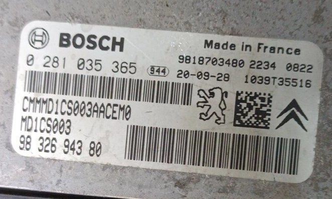 0281035365 9832694380 9818703480 MD1CS003 Peugeot BENCH FULL.rar