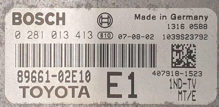 0281013413 89661-02E10 1037390100 EDC16C31 TOYOTA Corolla 1.4 D4D 1NDTV 90hp MTgearbox BDM FULL.rar