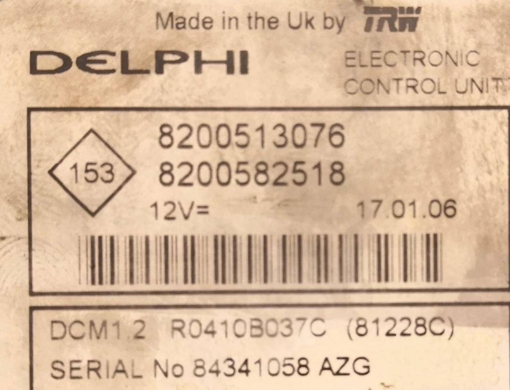 R0410B037C 8200513076 8200582518 DCM1.2 Renault Kangoo FULL.rar