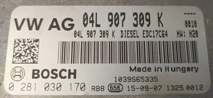 0281030170 04L907309K 003837 10SW003837 EDC17C64 VW Tiguan 2.0TDI BENCH FULL.rar