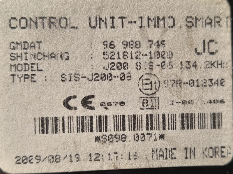 96988745 521812-1000 IMMO Chevrolet Lacetti 1.8I 2009Y ORI+ADDKEY STFL39F2MA ATgearbox FULL.rar