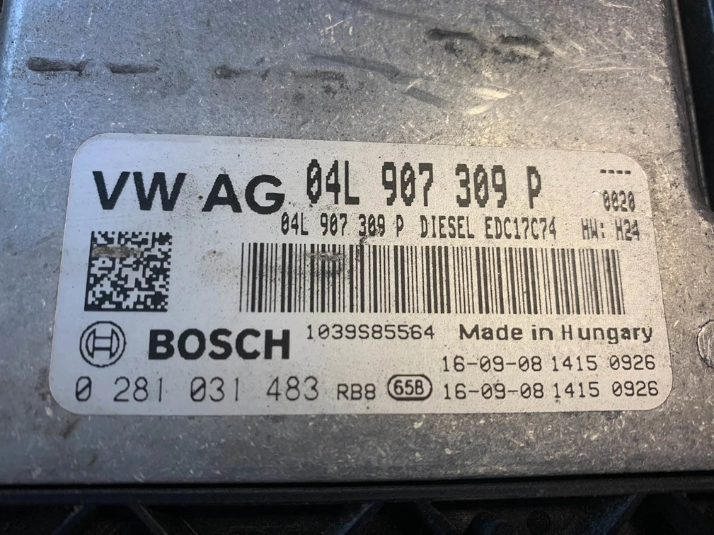 0281031483 04L907309P 1037552581 EDC17C74 VW Touran 2.0TDI DSGgearbox BENCH FULL.rar