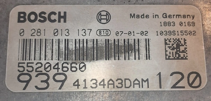 0281013137 55204660 9394134A3DAM 1037380494 EDC16C39 Alfa romeo 159 1.9JTD ORI+noDPF noEGR noVSA noTVA KTAG BOOT FULL.rar
