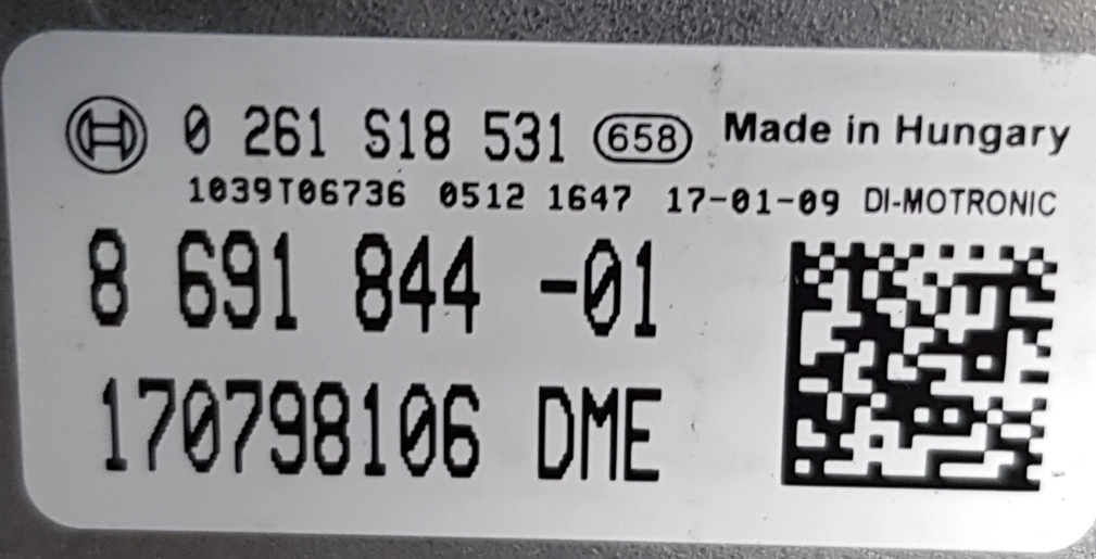 0261S18531 8691844 170798106 10SW012991 MEVD17.2.3 BMW F48 X1 2.0i 2017 ATgearbox FULL.rar