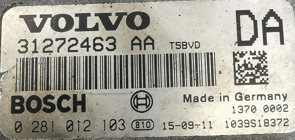 0281012103 31272463AA 1037375898 EDC16C31 Volvo V70 2.4D 120kW 2006 ATgearbox BDM FULL.rar