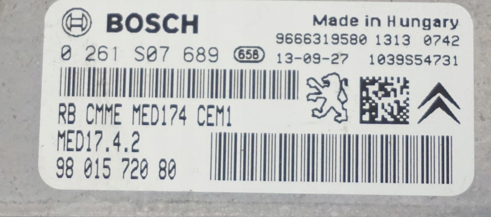 0261S07689 9666319580 9663711580 1037512222 1037517806 MED17.4.2 Peugeot 308 1.6i THP EP6DT 110kW BENCH PCM FULL.rar
