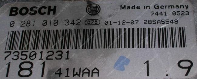 0281010342 73501231 1037351970 EDC15C7 FIAT MAREA 2000Y 1.9JTD IMMOOFF MTgearbox FLASH.rar