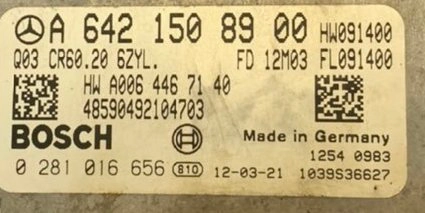 0281016656 A6421508900 A0064467140 CR60.20 1037503394 EDC17CP46 MB ML166 3.0CDI 190kW 2012 ATgearbox BENCH FULL.rar