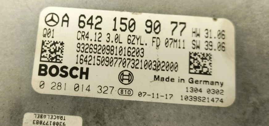 0281014327 A6421509077 CR4.12 HW31.06 SW39.06 CR4-642-42P7-211WSA-140kW-PT2R05-DPFxRL-4207x064cME 1037392670 EDC16CP31 MB W211 3.0CDI ORI noDPF noEGR BENCH FULL.rar