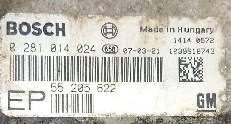 0281014024 55205622 1037383479 EDC16C39 Opel Astra 1.9CDTI MTgearbox ORI+noDPF+noEGR BENCH FULL.rar