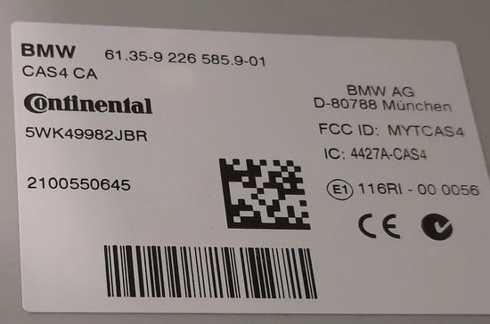 61.35-9226585.9-01 5WK49982JBR CAS4 BMW F10 2015 USA ATgearbox 9S12XDP512 FULL.rar