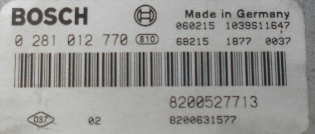 0281012770 8200527713 1039S11647 1037386566 EDC16C3 Renault Laguna 1.9DCI BDM FULL.rar