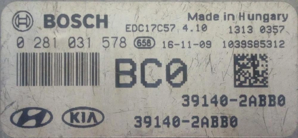 0281031578 39140-2ABB0 1037559716 EDC17C57 HYUNDAI TUCSON 1.7TDCI 2017Y ATgearbox BENCH FULL.rar