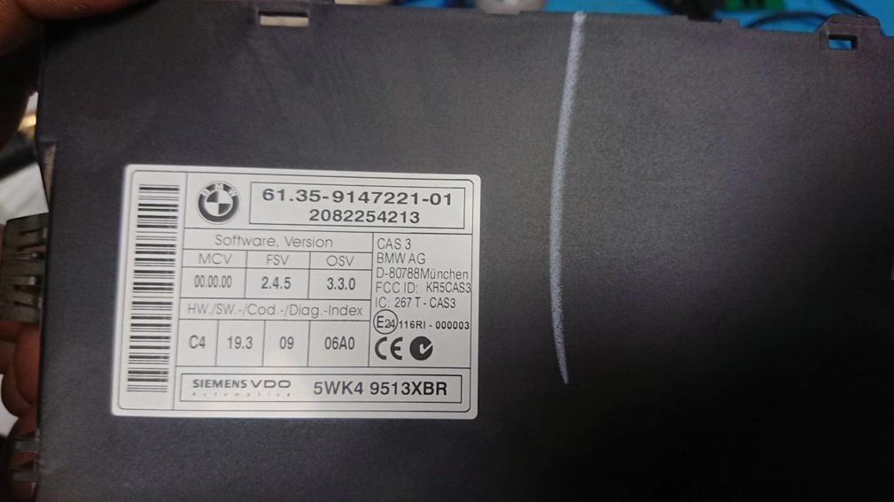 5WK49513XBR 61.35-9147221-01 CAS3+ MiniCooper R55 1.6D 2008 MTgearbox 0L15Y 9S12XDP512 ROSFAR R260 FULL.rar