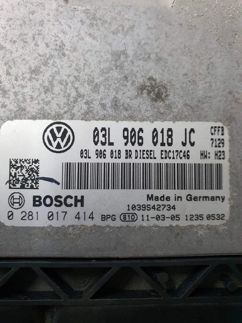 0281017414 03L906018JC 03L906018BR 9978 CFFB 1037561712 P643X5L8 EDC17C46 SKODA SUPERB DSGgearbox BENCH FULL.rar