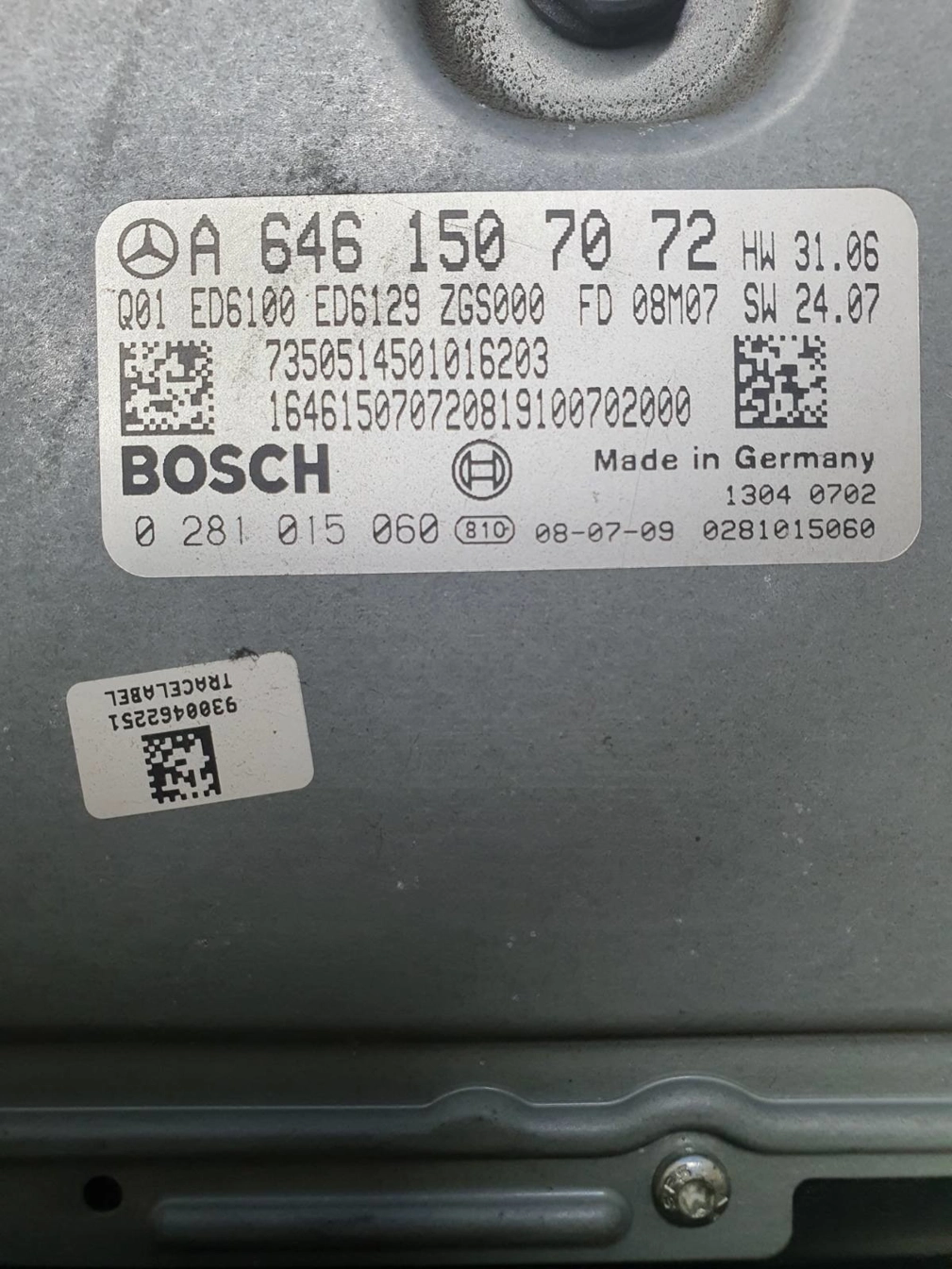 0281015060 A6461507072 HW31.06 SW24.07 1037396510 EDC16CP31 MB VITO W639 2.2CDI ORI+noDPF noEGR MTgearbox bench FULL.rar