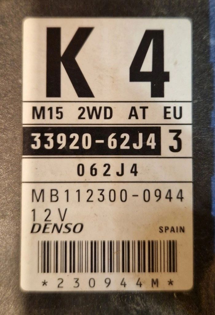 33920-62J4 062J4 MB112300-0944 4E10A5AL2N31 DENSO SUZUKI SWIFT FULL.rar