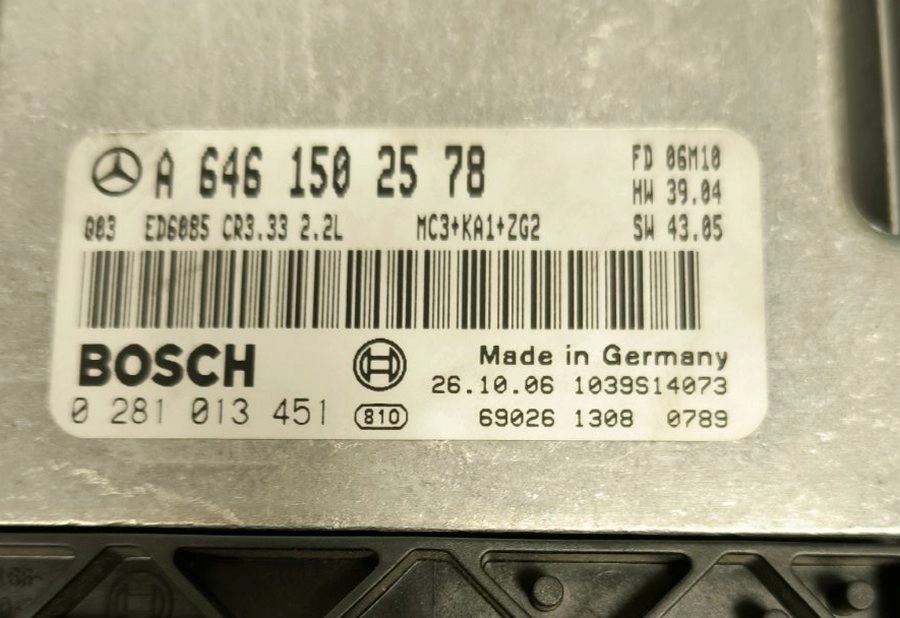 0281013451 A6461502578 HW39.04 SW43.05 1037378271 EDC16C2 MB Vito 2.2CDI 4WD ATgearbox BENCH FULL.rar