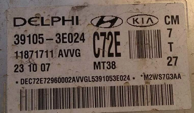 39105-3E024 11871711 MT38 Hyundai Santafe 2.7i TC1775 ORI+E2 tun BSL FLASH.rar