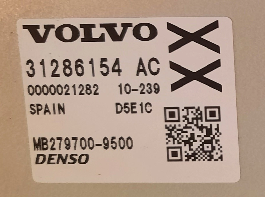 31286154AC MB279700-9500 DENSO Volvo s60 3.0i T6 2011 USA ATgearbox FLEX BENCH FULL.rar