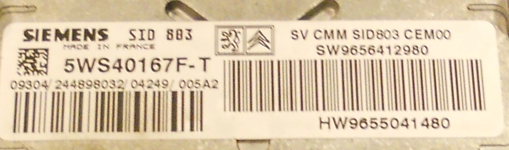 5WS40167F-T 9655041480 9656412980 PO000A8000000 SID803 Peugeot 407 2.0HDI BDM100 FULL.rar