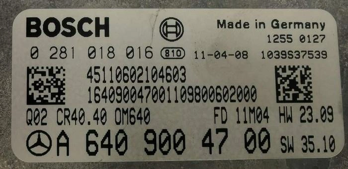 0281018016 A6409004700 CR40.40 HW23.09 SW35.10 1037512418 CR40-640-6GA1-169WC-103kW-EU5DPF-002 ME04 EDC17C43 MB B 2.0CDI 2011 100kw ATgearbox BENCH FULL.rar