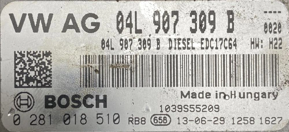 0281018510 04L907309B 1037533833 EDC17C64 SKODA OCTAVIA 2.0TDI 2014Y MTgearbox BENCH FULL.rar