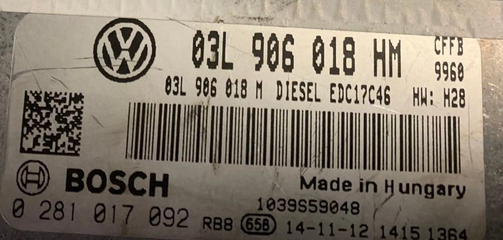 0281017092 03L906018HM 03L906018M 1037564443 EDC17C46 VW Sharan 2.0TDI CFFB DSGgearbox BENCH FULL.rar