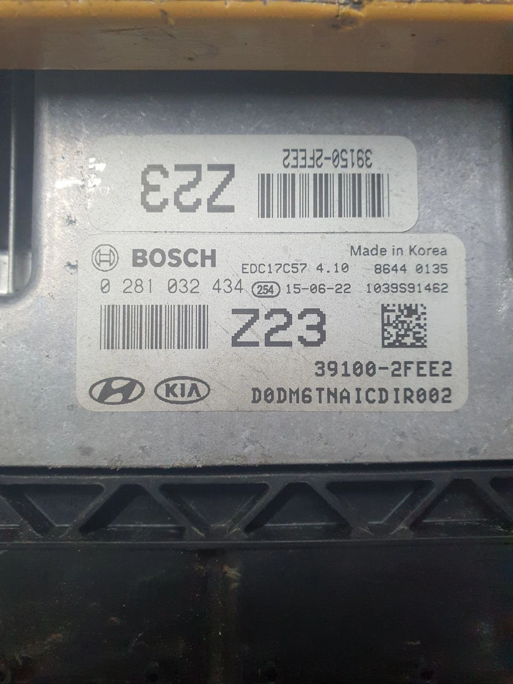 0281032434 39100-2FEE2 10SW019350 019350 EDC17C57 4.10 HYUNDAI SANTAFE 2.0CRDI 2015Y ATgearbox BENCH FULL.rar