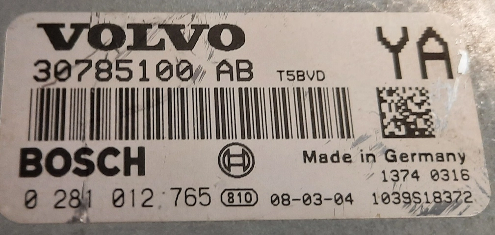 0281012765 30785100AB 1037510268 EDC16C31 Volvo XC70 2.4D 2006 ATgearbox FLEX BENCH FULL.rar