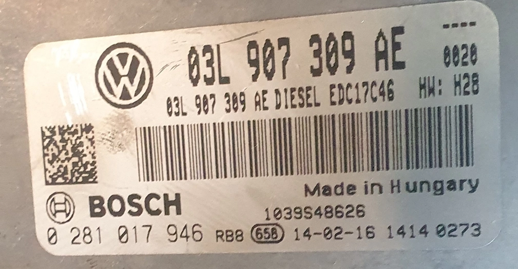 0281017946 03L907309AE 1037561714 EDC17c46 VW Tiguan 2.0TDI MTgearbox BENCH FULL.rar
