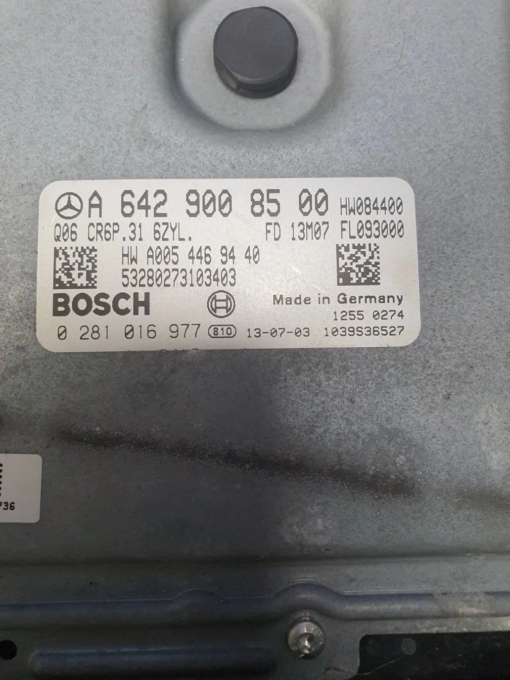 0281016977 A6429008500 1037525436 CR6P.31 EDC17CP10 MB W906 2013Y 3.0CDI 140KW ATgearbox BENCH FULL.rar