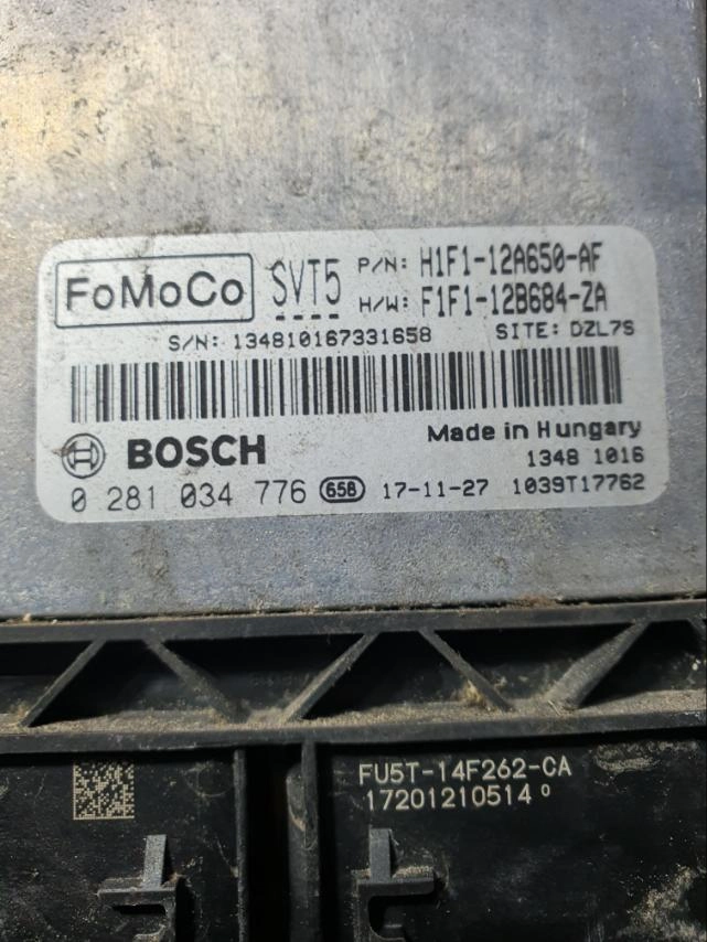 0281034776 H1F1-12A650-AF F1F1-12A684-ZA 10SW058151 EDC17C70 FORD FOCUS 1.5TDCI 2017Y ATgearbox BENCH FULL.7z