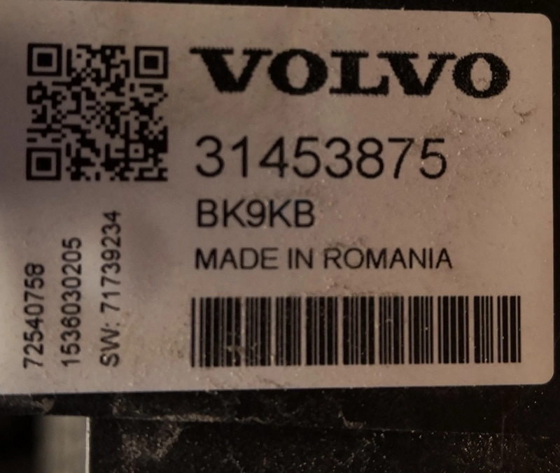 31453875 71739234 BK9KW BATTERY CONTROL MODULE VOLVO XC60 BLOCK+UNBLOCK ATA6614Q FLASH.rar