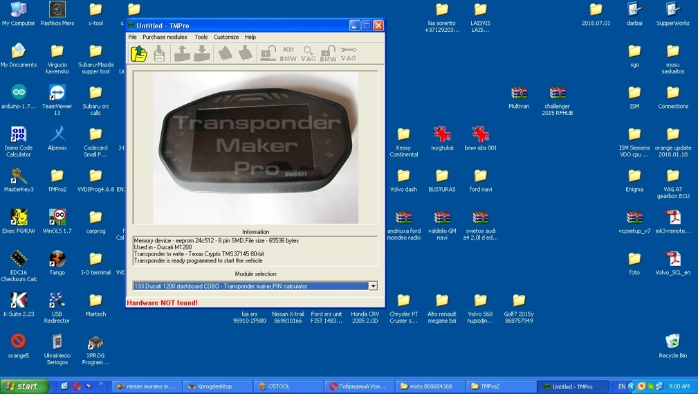 40611041E 0461015505.00 DUCATI MONSTER 1200 ABS 2015Y DASH CODE4102 24C512 KEY STARTSET EEP.rar