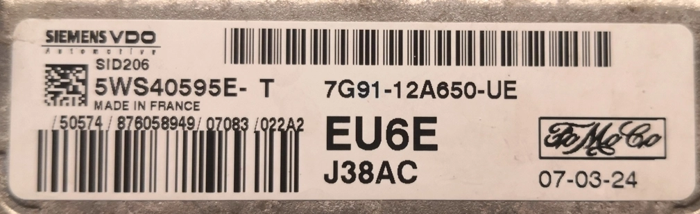 5WS40595E-T 7G91-12A650-UE 6G91-12B684-BA FRYE1M2000000 SID206 Ford Mondeo 2007 2.0D 103kw MTgearbox FULL.rar