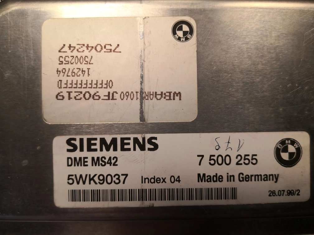 5WK9037 7500255 1429764 7504247 MS42 BMW E46 2.8i 1999y MTgearbox FLASH.rar