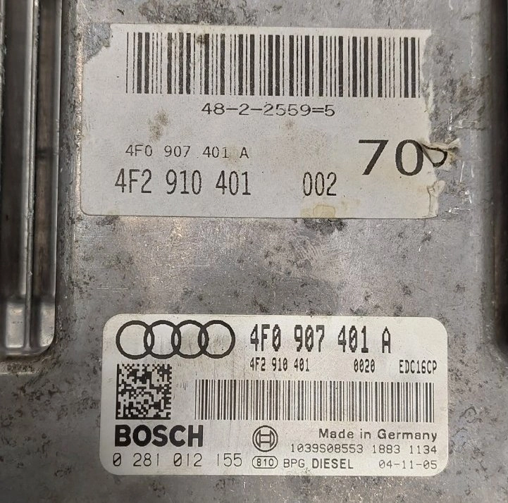 0281012155 4f0907401A 0020 1037383789 EDC16CP34 AUDI A6 2.7TDI 2005Y 132KW ORI+noEGR BENCH FULL.rar