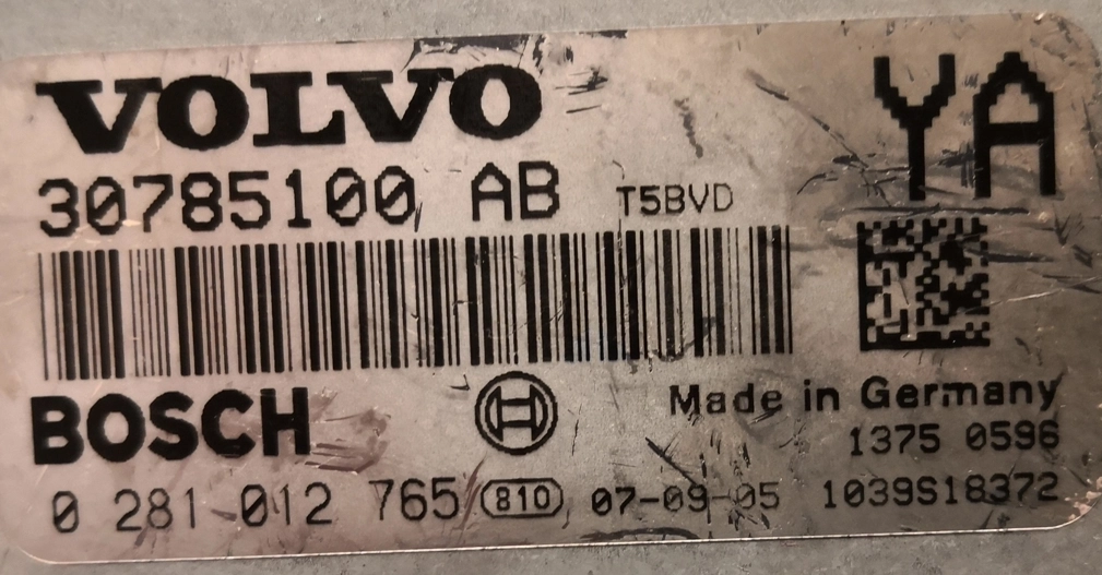 0281012765 30785100AB 1039s18372 1037382496 EDC16C31 Volvo V70 2.4D 2008y ATgearbox BDM FULL.rar