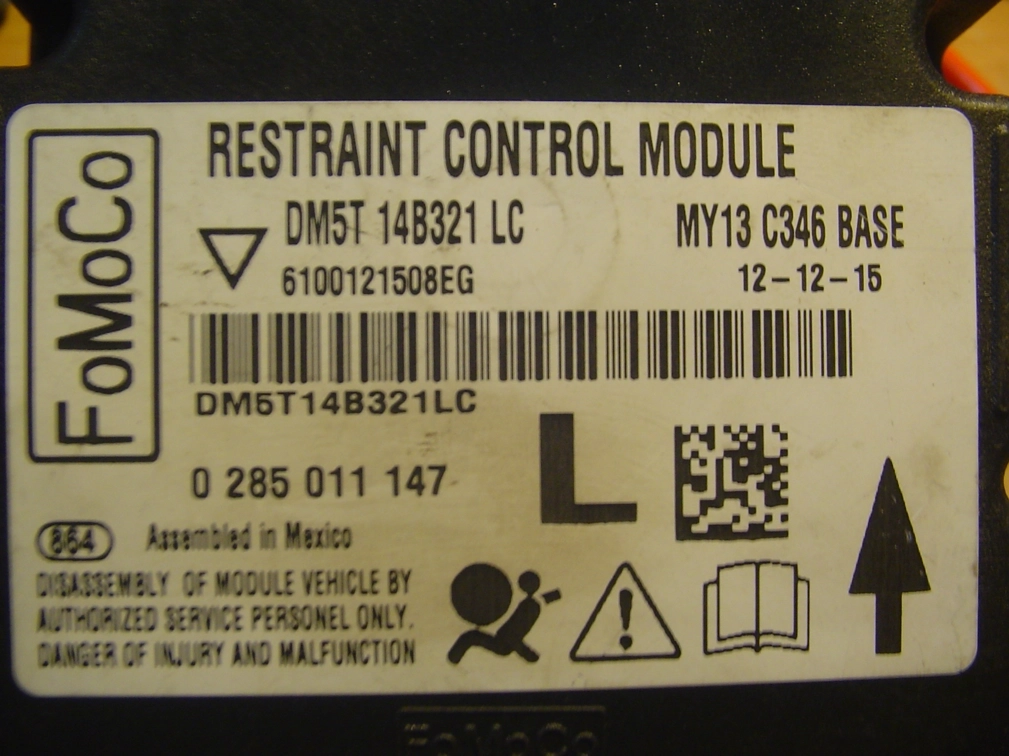 DM5T14B231LC DM5T-14B231-LC 0285011147 Ford FOCUS 2012y 95640 CRASH+CLEAR SRS.rar