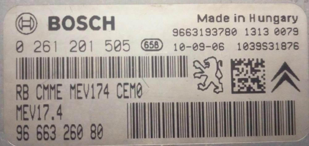 0261201505 9663193780 1037393216 MEV174 Peugeot 207+SW 1.4I 2008Y MTgearbox BENCH FULL.rar