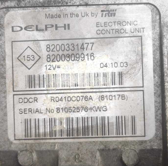 8200331477 8200309916 R0410C076A DDCR Renault Kangoo 1.5DCI 2003Y FLASH.rar